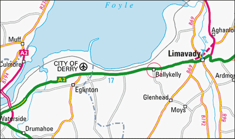 OUR LOCATION, Ballykelly, Limavady, County Londonderry